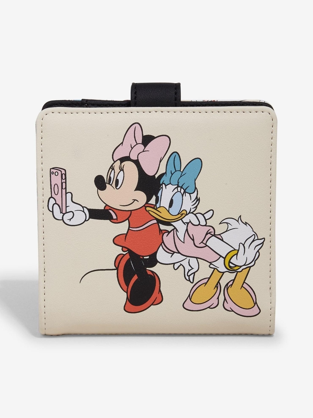 Loungefly Cream Minnie & Daisy Selfie Bifold Wallet
